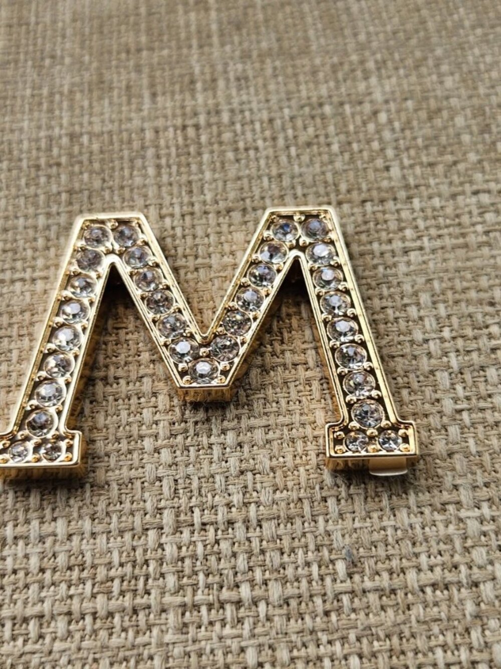 Sonia Initial M Sticker Gold Tone Crystals Fashion Jewelry NEW - Picture 6 of 8
